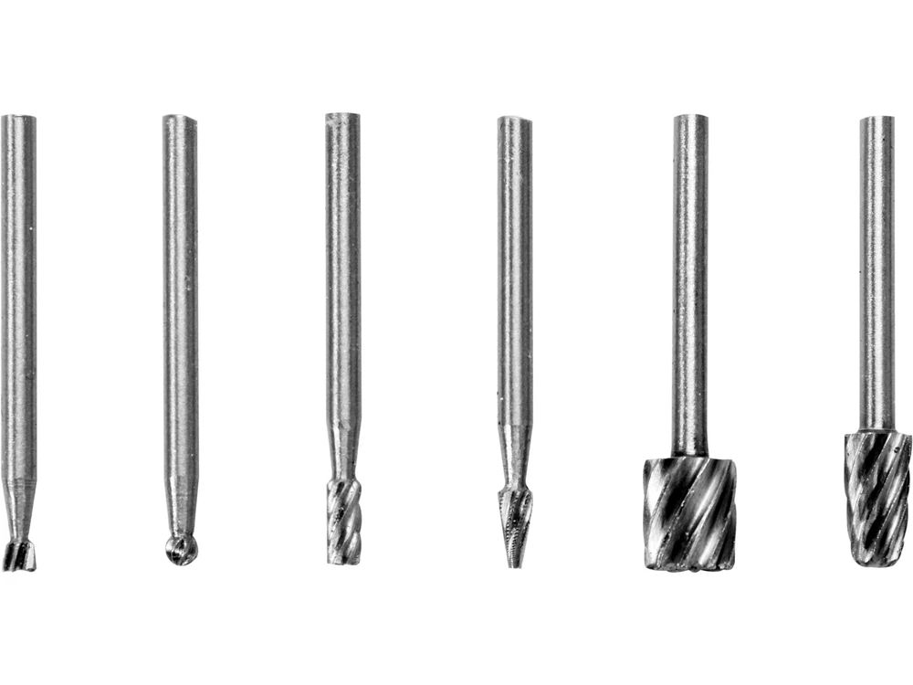 STHOR HSS frezos šlifuokliams, mini kotas, 3,2 mm, 6 vnt.