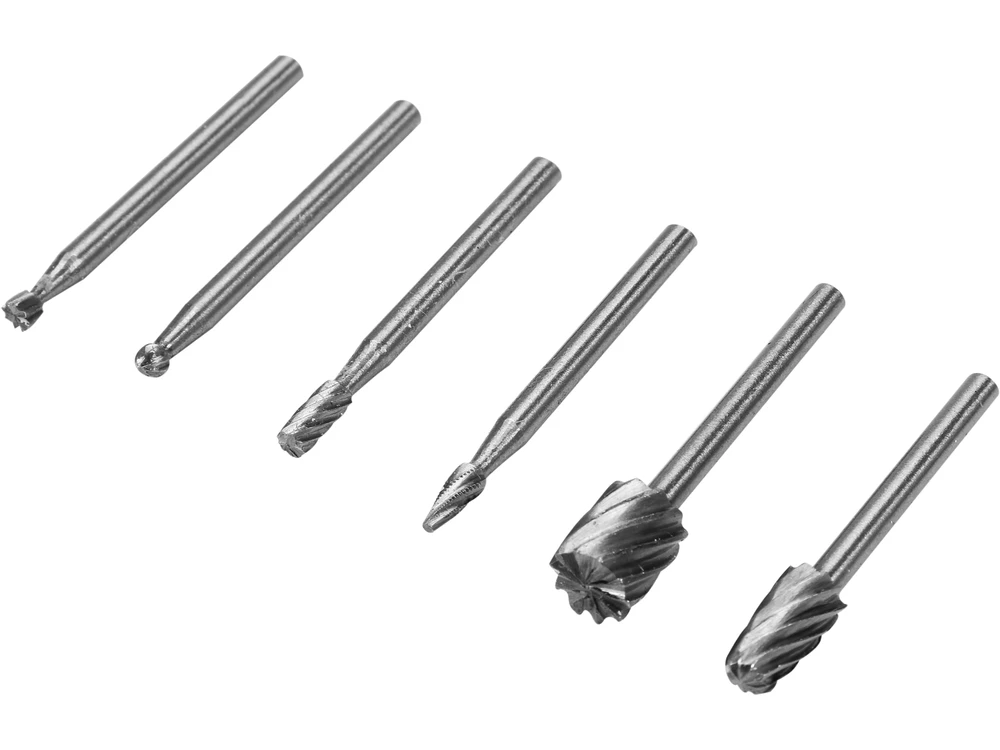 STHOR HSS frezos šlifuokliams, mini kotas, 3,2 mm, 6 vnt.