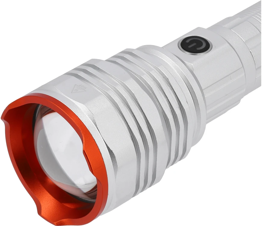 Sthor Įkraunamas 50W 4500LM žibintuvėlis, stiprus aliumininis žibintas, POWER LED žibintuvėlis, 4 šviesos režimai