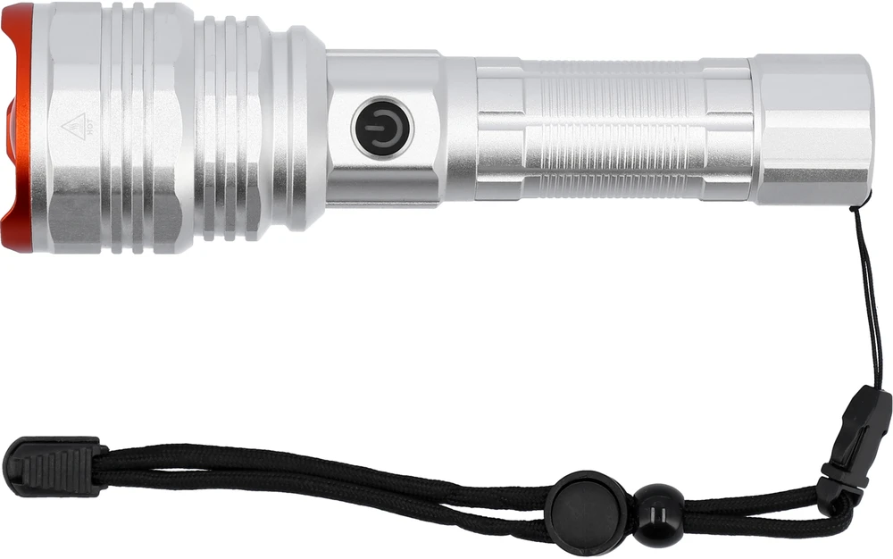 Sthor Įkraunamas 50W 4500LM žibintuvėlis, stiprus aliumininis žibintas, POWER LED žibintuvėlis, 4 šviesos režimai