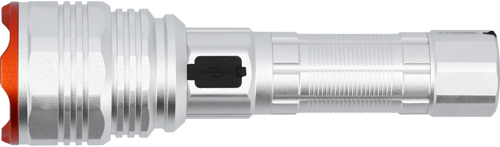 Sthor Įkraunamas 50W 4500LM žibintuvėlis, stiprus aliumininis žibintas, POWER LED žibintuvėlis, 4 šviesos režimai