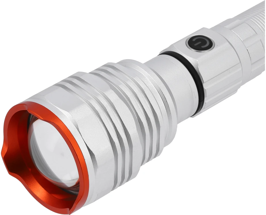 Sthor Įkraunamas 50W 4500LM žibintuvėlis, stiprus aliumininis žibintas, POWER LED žibintuvėlis, 4 šviesos režimai