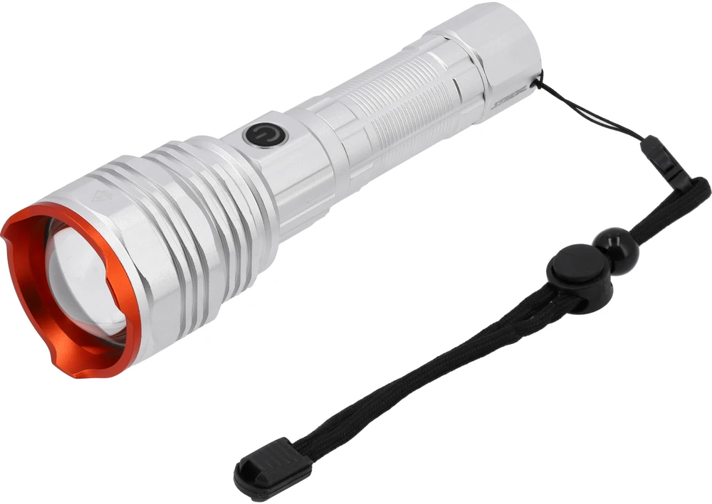Sthor Įkraunamas 50W 4500LM žibintuvėlis, stiprus aliumininis žibintas, POWER LED žibintuvėlis, 4 šviesos režimai