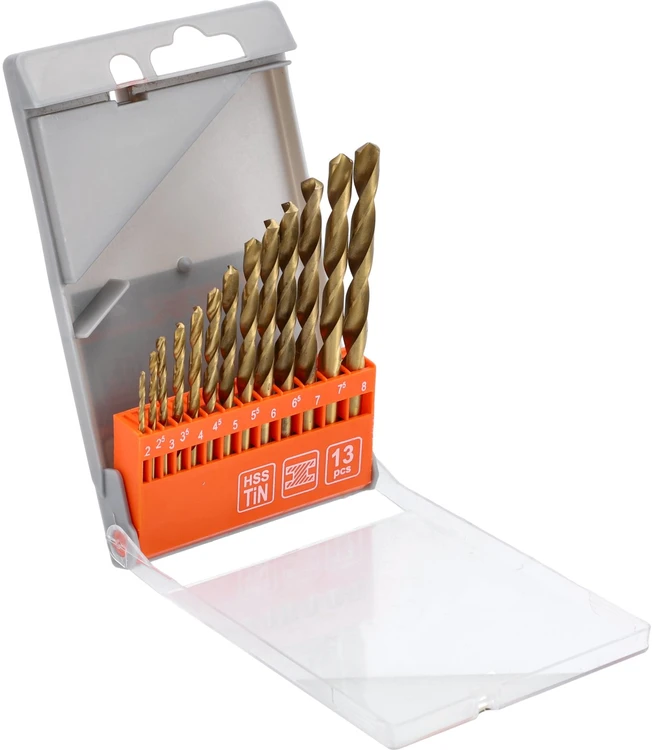 Grąžtas Toya Sa Poland Grąžtų rinkinys | HSS-Titan | 2.0 - 8.0 mm | 13 vnt. (22310)