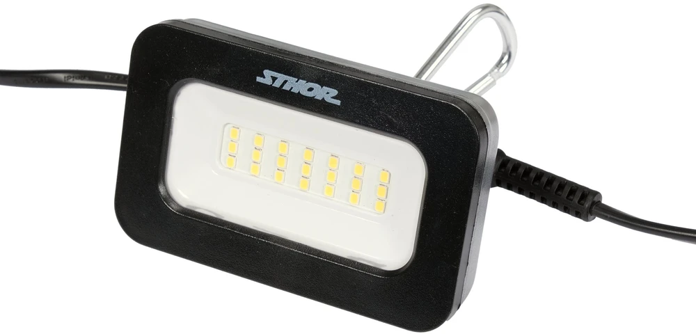 Sthor SMD prožektorių rinkinys, 3000 lm, su 15.4 metro kabeliu, LED darbo lempos, pakabinami prožektoriai, SMD darbo lempų rinkinys