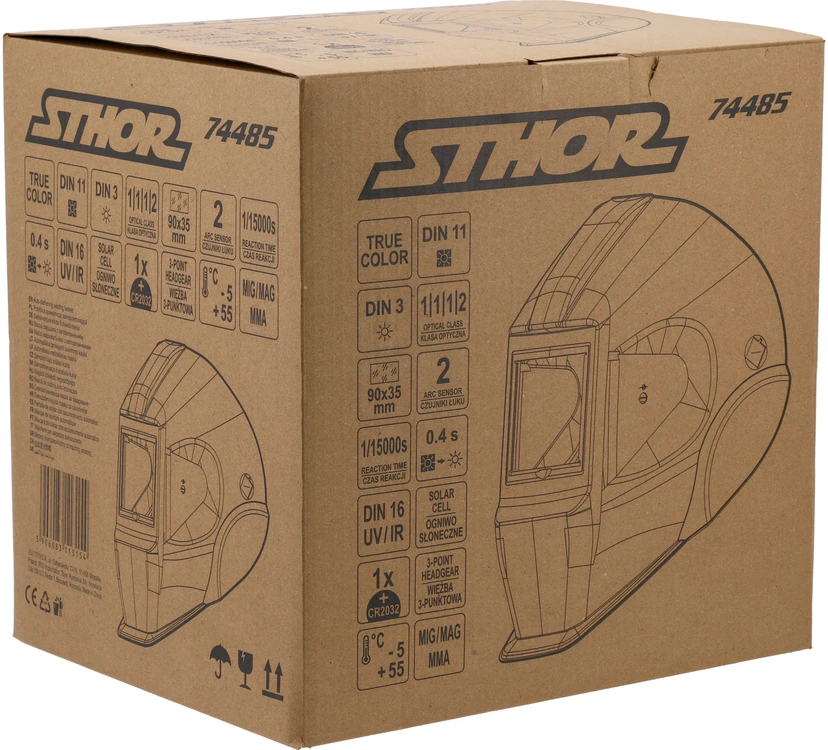 Sthor Toya Sa Poland Automatiškai tamsėjanti suvirinimo kaukė / skydelis (74485V)