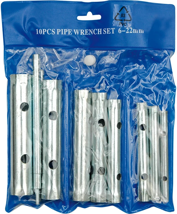 VOREL KLUCZE RUROWE KOMPLET 10elem. 6-22mm