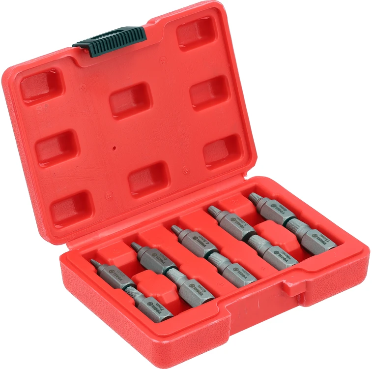 Vorel Toya Sa Poland Sraigtiniai ištraukikliai | sugadintiems Hex/Torx/Spline | 3–11 mm | 10 vnt. (24007)
