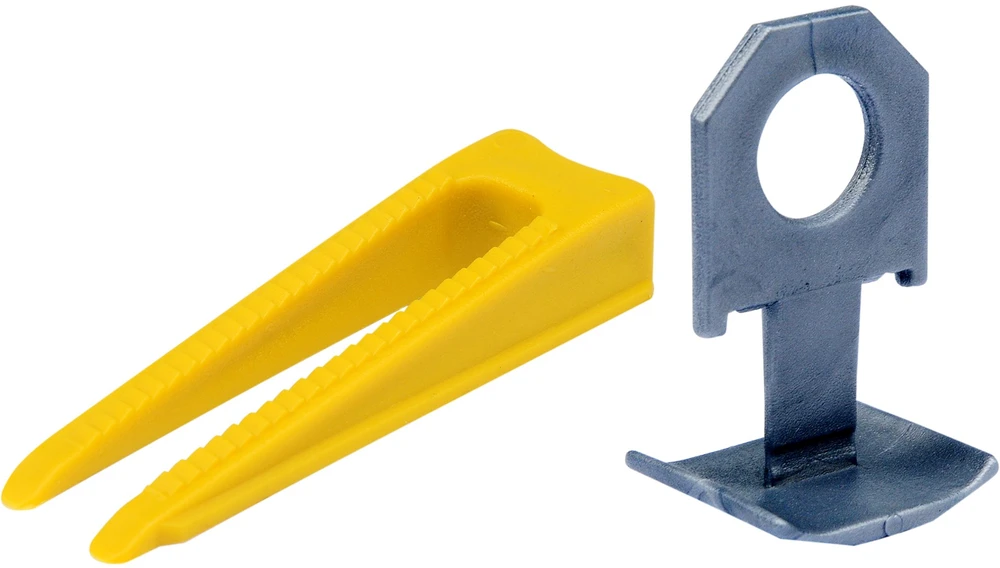 Vorel Plytelių lyginimo sistema 1.5 mm, 100 pleištų ir 300 spaustukų, keraminėms, porcelianinėms plytelėms