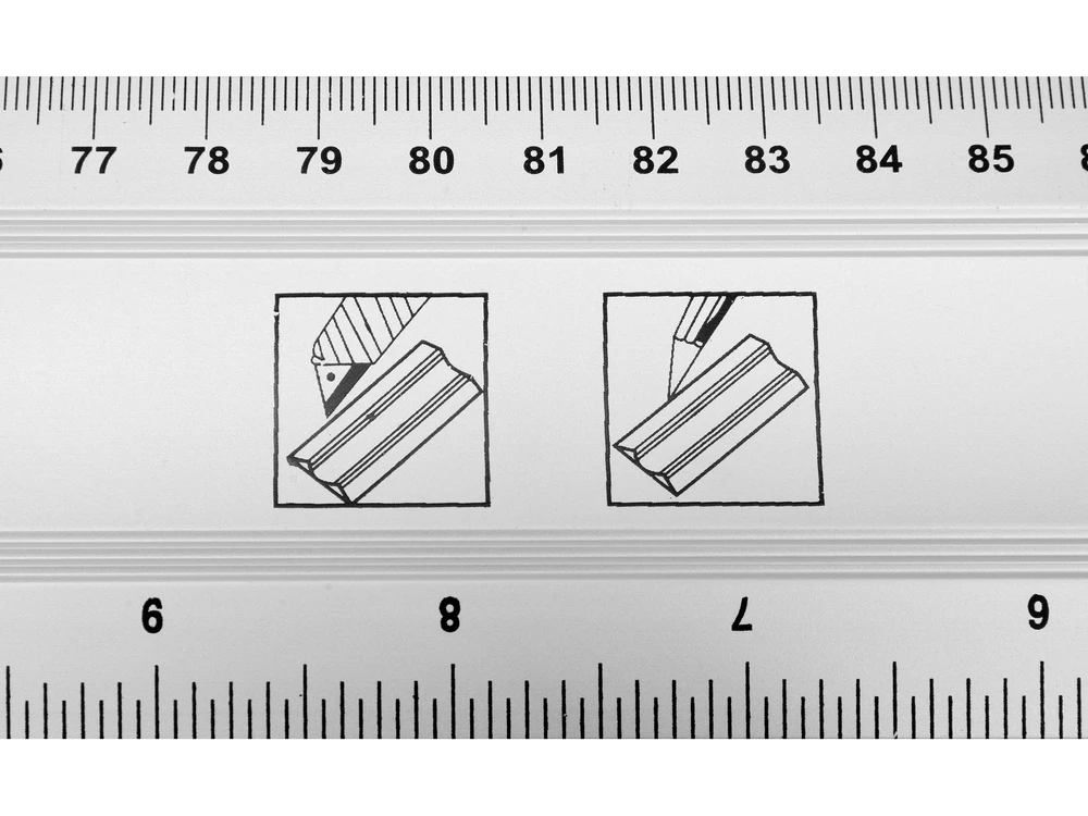 Vorel ALUMINIUMO TAISYKLĖ 1000 MM SU RANKENA IR DVIEJI LABELIA