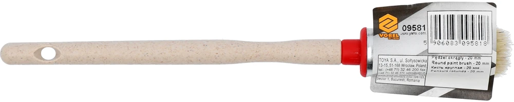 Vorel APVALUS šepetėlis 20 mm