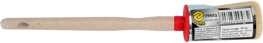Vorel APVALUS šepetėlis 30 mm