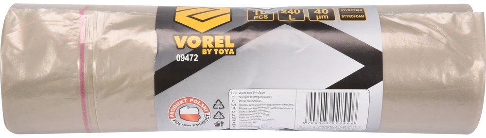 VOREL MAIŠAI PUTŲ POLISTIROLUI 240l 40µm /10vnt.