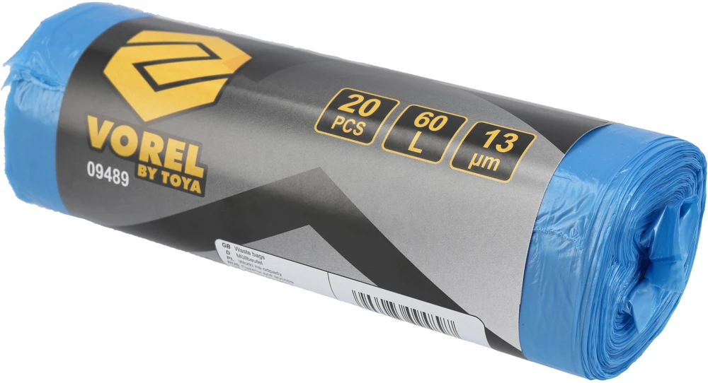 Vorel „Toya Sa Poland“ BUITINIŲ ATLIEKŲ MAIŠAI 60L 20 VNT. 13ꙠM (09489)