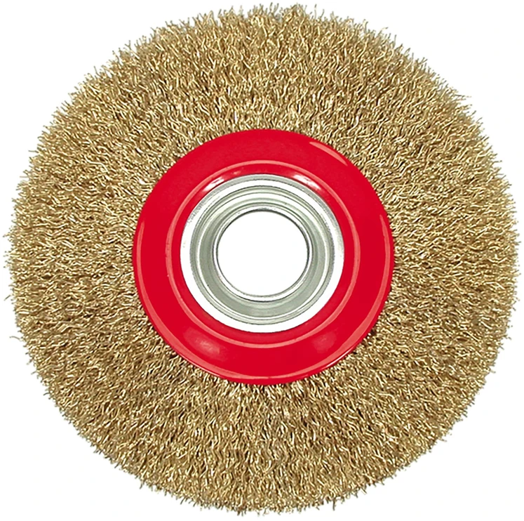 VOREL SZCZOTKA TARCZOWA 150mm, DRUT KARBOWANY, OTWÓR 32mm 06979
