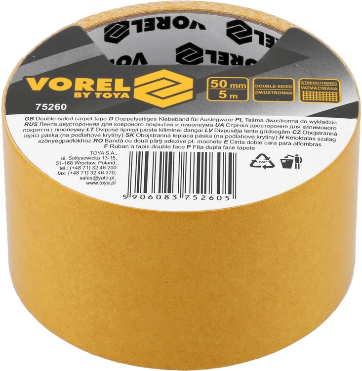 VOREL DVIPUŠĖ JUOSTOS KILIEMMS 50* 5m