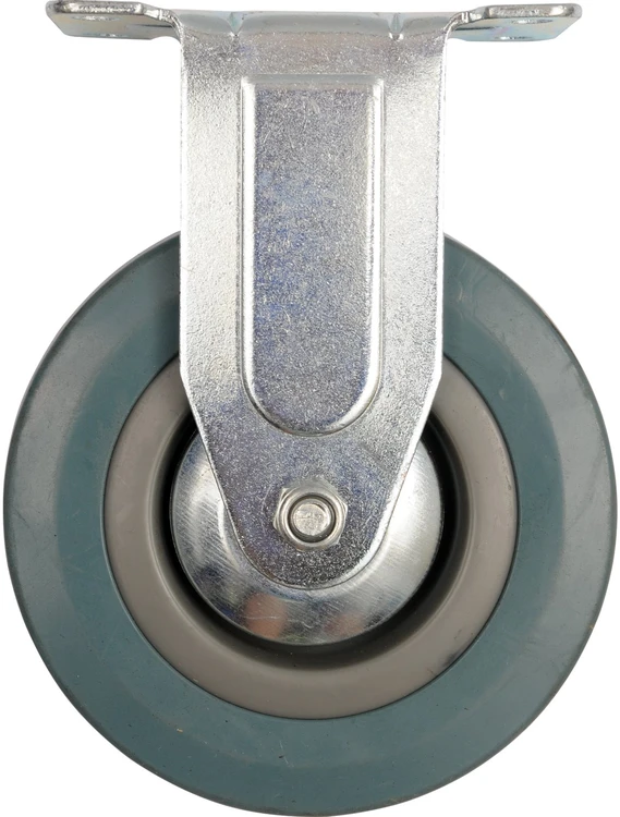 VOREL KOŁO STAŁE Z SZARĄ GUMĄ 125mm