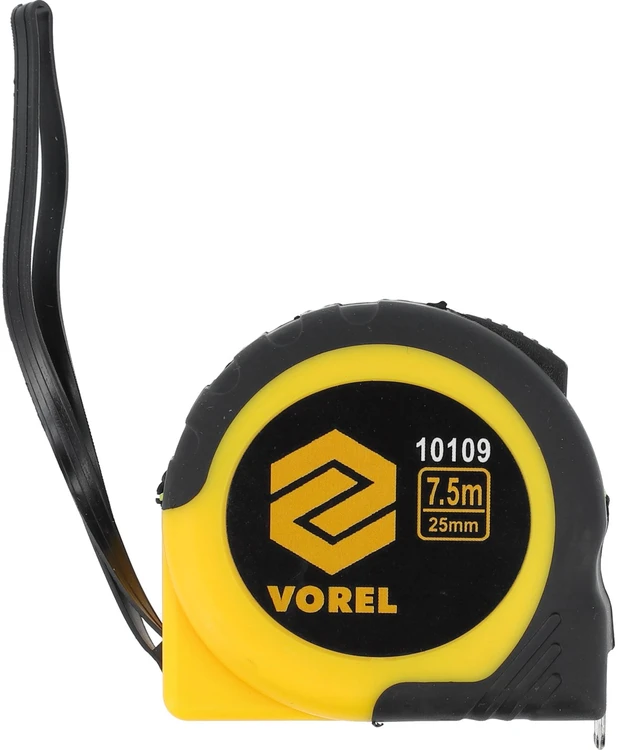 Ruletė geltona Vorel | 7,5m x 19 mm
