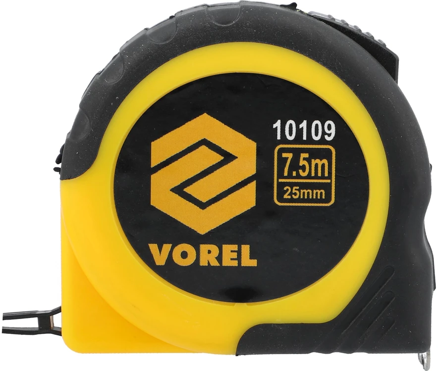 Ruletė geltona Vorel | 7,5m x 19 mm