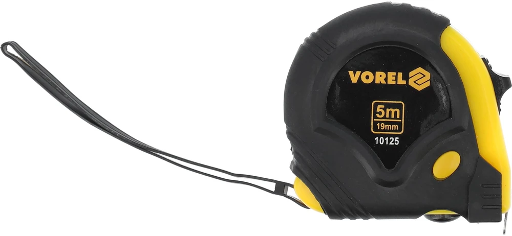 VOREL VALČIAVIMO MATAVIMAS SU GUMINIU dangteliu 5m x 19mm