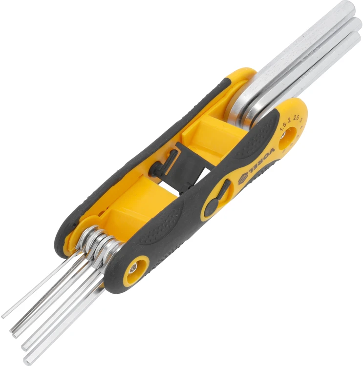 Raktų šešiabriaunių rinkinys Hex Vorel | 1,5-8mm 8vnt,