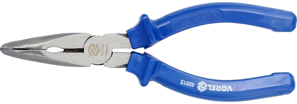VOREL pailgintos lenktos replės 160 mm AMERIKINIO TIPO 40015