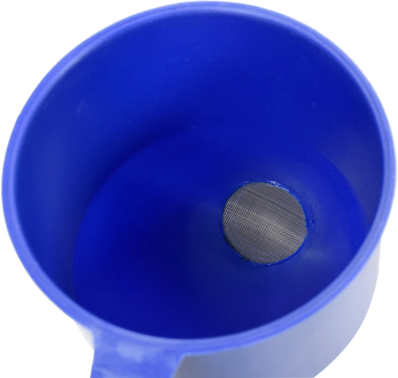 Vorel Toya Sa Poland Piltuvėlis lenktas mėlynas | 130 mm | su filtru (83017)