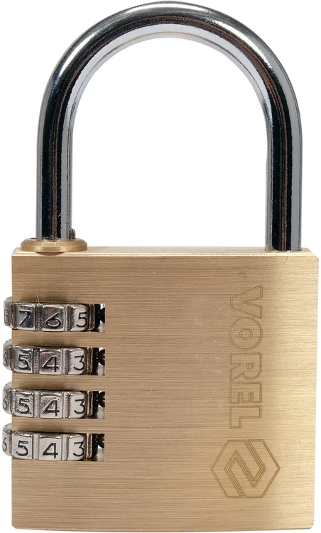 VOREL žalvarinė kombinuota spyna 50 mm