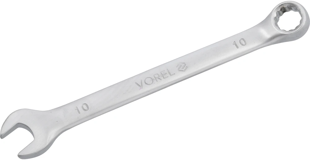 VOREL KLUCZ PŁASKO - OCZKOWY Cr-V 10mm SATYNA 51675