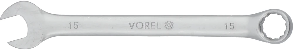 VOREL KLUCZ PŁASKO - OCZKOWY Cr-V 15mm SATYNA 51680
