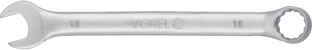 VOREL KLUCZ PŁASKO - OCZKOWY Cr-V 18mm SATYNA 51683