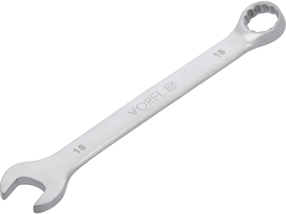 VOREL KLUCZ PŁASKO - OCZKOWY Cr-V 18mm SATYNA 51683