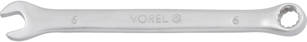 VOREL KLUCZ PŁASKO - OCZKOWY Cr-V 6mm SATYNA 51671