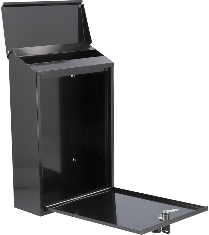 VOREL  pašto dėžutė 400 x 250 x 100mm JUODA