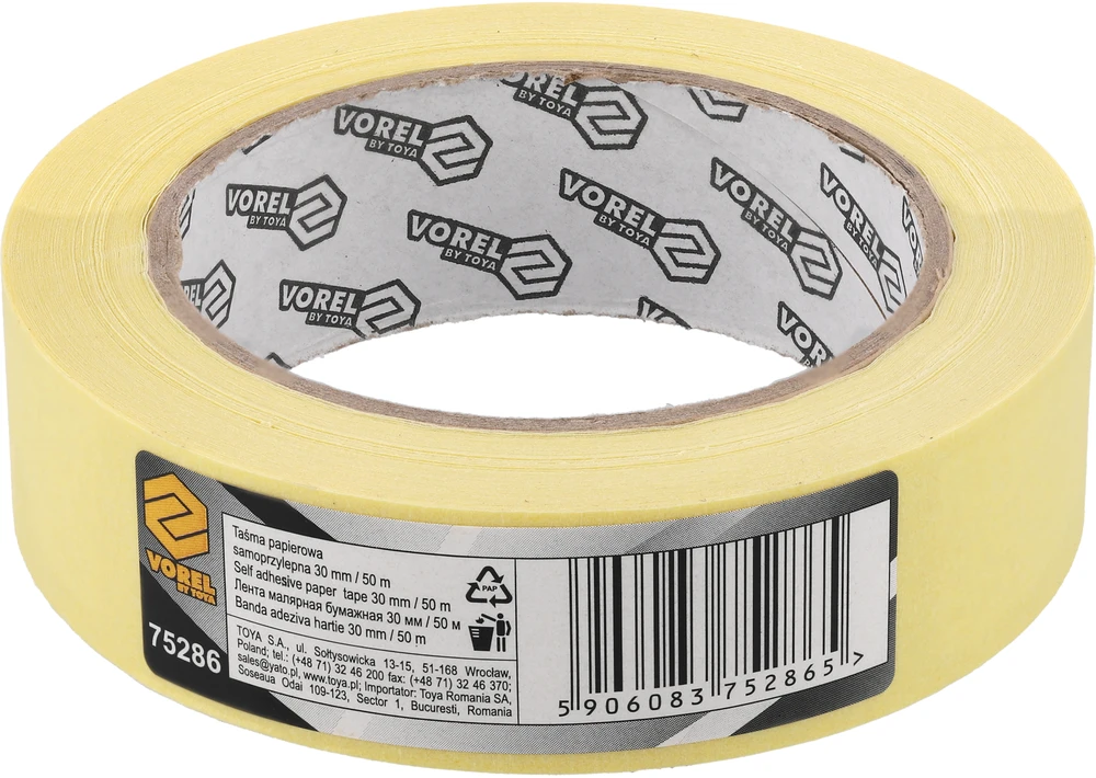 Vorel Toya Sa Poland Apsauginė dažymo juosta 50M/30MM (75286)