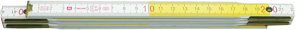 VOREL MIARA SKŁADANA DREWNIANA Baltai-Geltona 1m 15004