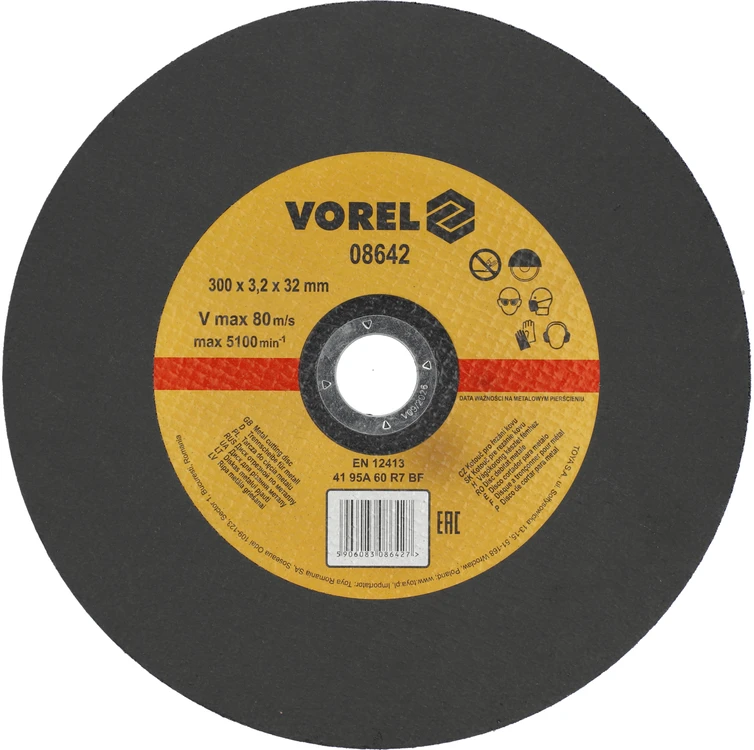 VOREL TARCZA DO CIĘCIA METALU 300x3,2x32mm 08642