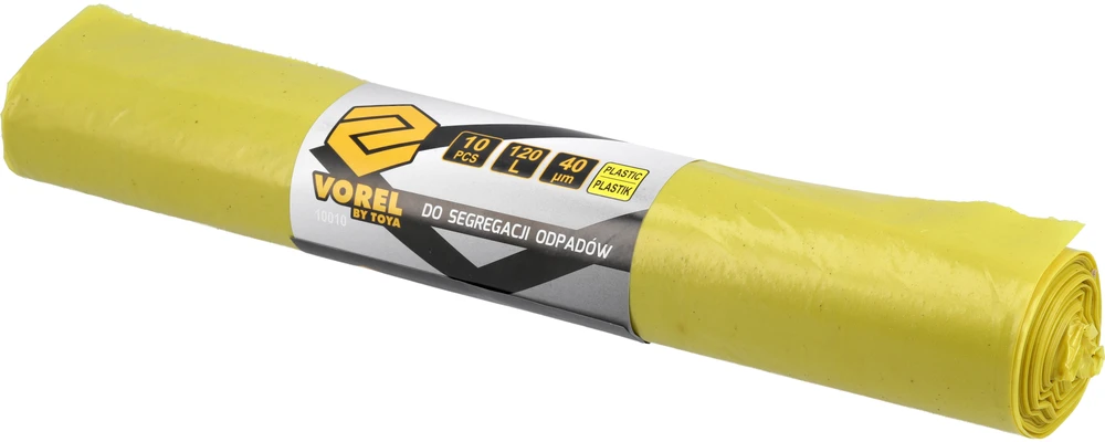 Vorel Maišai šiukšlėms 120 l 10 vnt. 40 mk plastikui 10010 Lenkija