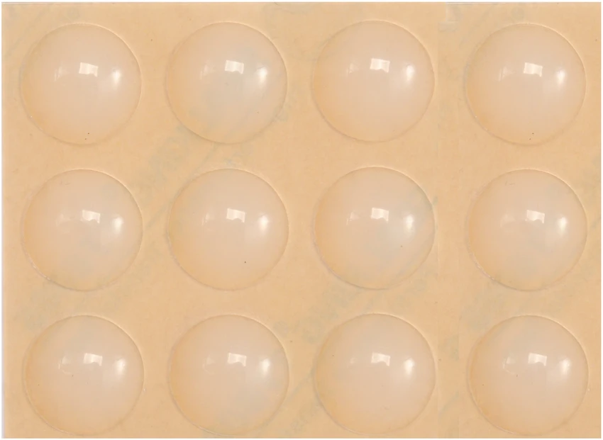 Vorel Toya Sa Poland Lipnūs padukai baldams silikoniniai skaidrūs 13mm 12vnt. (74912)