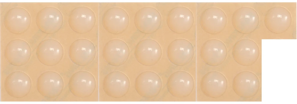 Vorel Toya Sa Poland Lipnūs padukai baldams silikoniniai skaidrūs 8mm 25vnt. (74910)