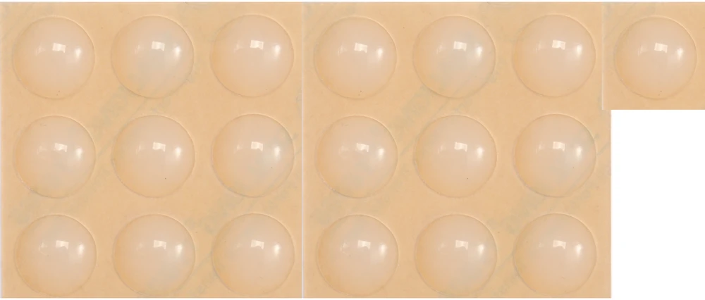 Vorel Toya Sa Poland Lipnūs padukai baldams silikoniniai skaidrūs 10mm 20vnt. (74911)