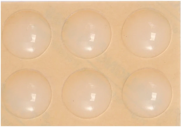 Vorel Toya Sa Poland Lipnūs padukai baldams silikoniniai skaidrūs 19mm 6vnt. (74914)