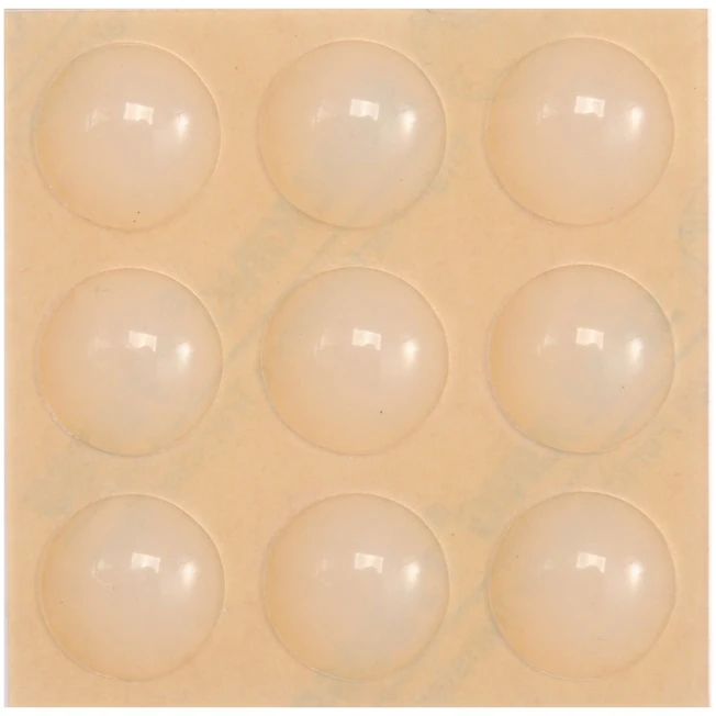 Vorel Toya Sa Poland Lipnūs padukai baldams silikoniniai skaidrūs 15mm 9vnt. (74913)