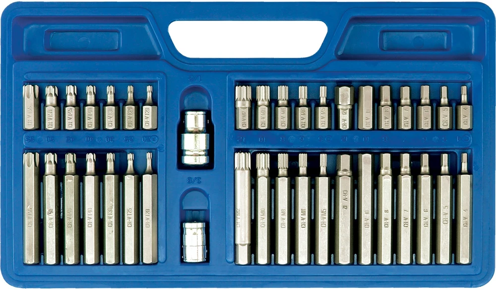 Vorel Toya Sa Poland Antgalių rinkinys Torx/Hex/Spline | CrV 6150 | 40 vnt. (66410)
