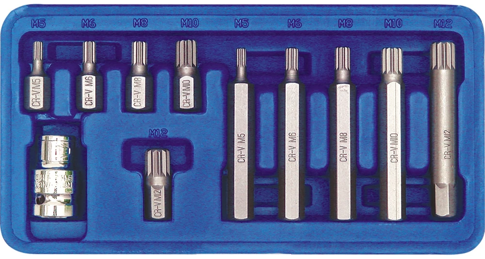 VOREL SPLINE ANTGALIAI M5-M12 rinkinys (11 vnt.) 66770