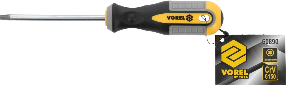VOREL WKRĘTAK TORX CRV T30/100mm 60890