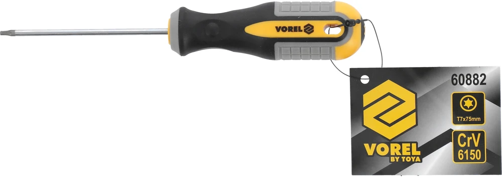 Vorel Toya Sa Poland TORX Atsuktuvas T7x75 mm CRV (60882)