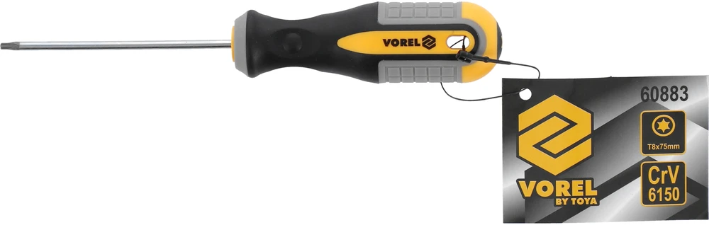 Vorel Toya Sa Poland TORX Atsuktuvas T8x75 mm CRV (60883)