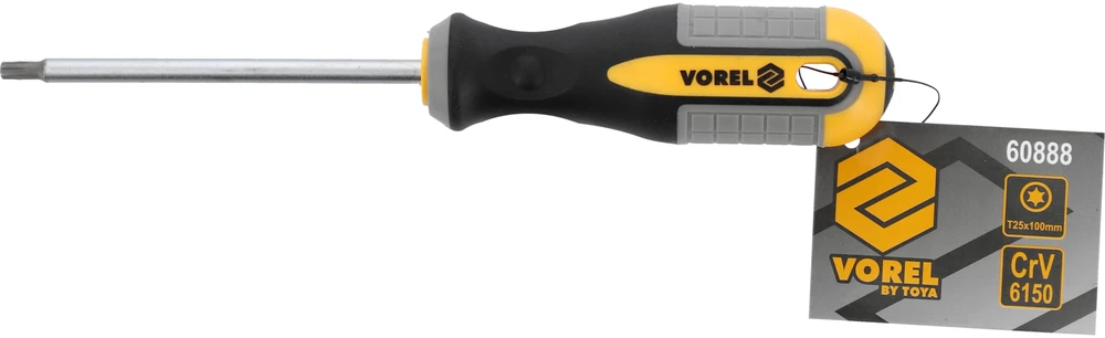 Vorel Toya Sa Poland TORX Atsuktuvas T25x100 mm CRV (60888)