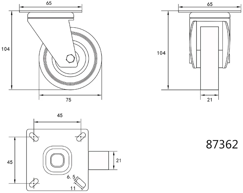 Vorel RATUK BALD 75MM GUM PILK A87362